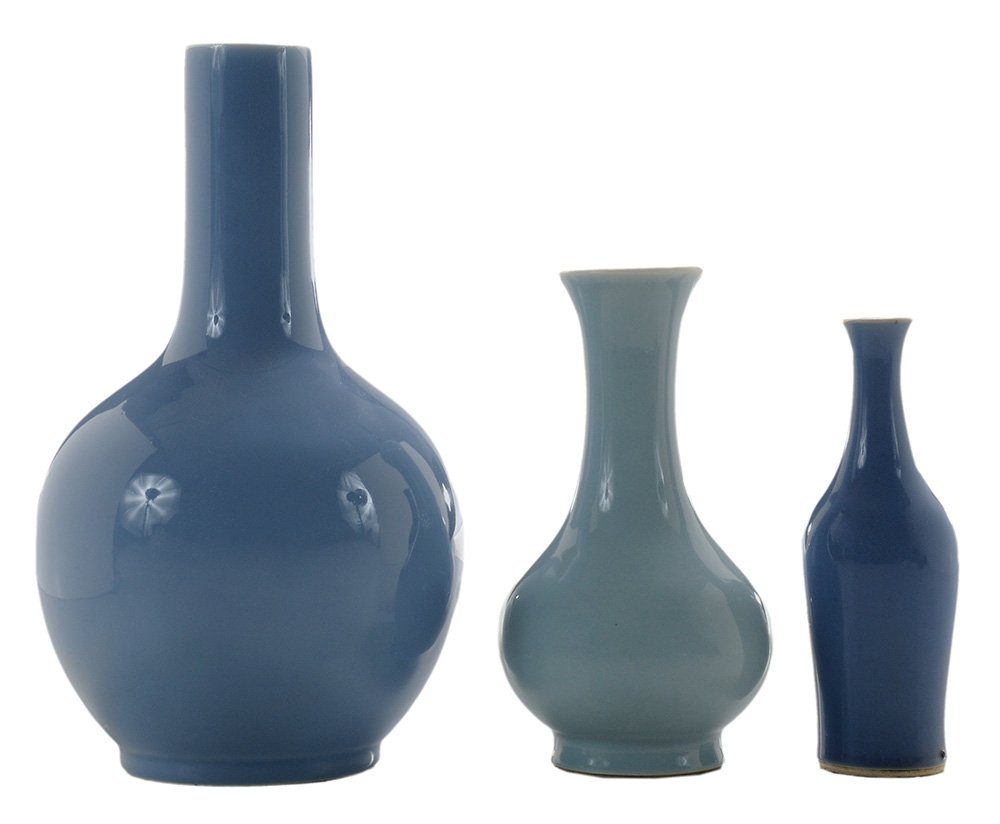 Clare de Lune Vase and Two Blue-Glazed (1 of 4)