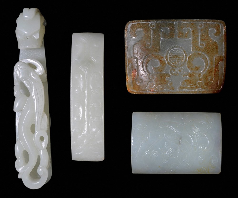 Four Pieces Carved Jade (1 of 3)
