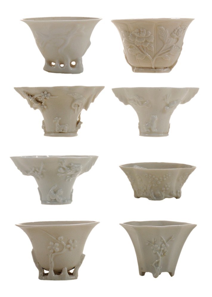 Eight Blanc de Chine Libation Cups (1 of 6)