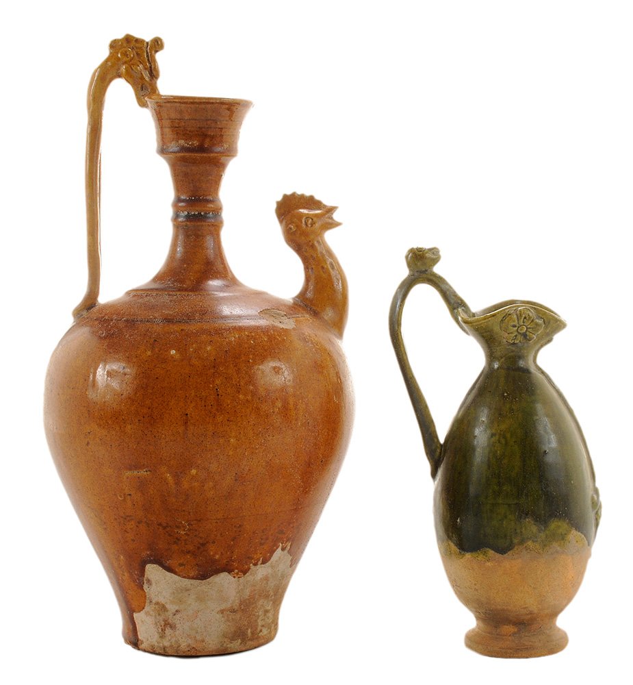 Green-Glazed Tang Style Ewer and a (1 of 5)