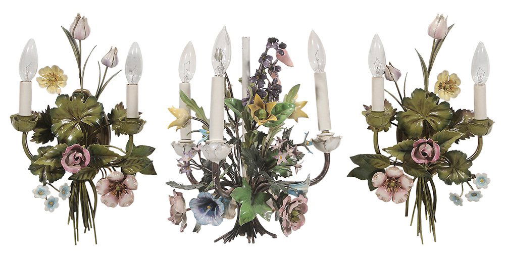 Iron and Copper Ceiling Light and Pair (1 of 4)