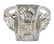 18 Karat White Gold Vintage Style Ring - 2