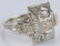 18 Karat White Gold Vintage Style Ring - 4