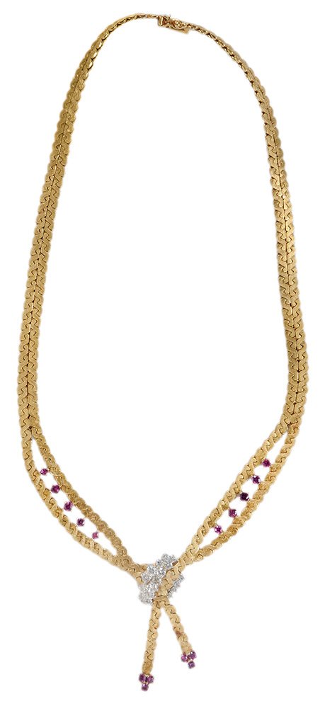 18 Karat Yellow Gold Diamond and Ruby (1 of 6)