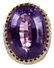 14 Karat Yellow Gold Amethyst Ring