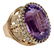 14 Karat Yellow Gold Amethyst Ring - 2