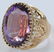14 Karat Yellow Gold Amethyst Ring - 5
