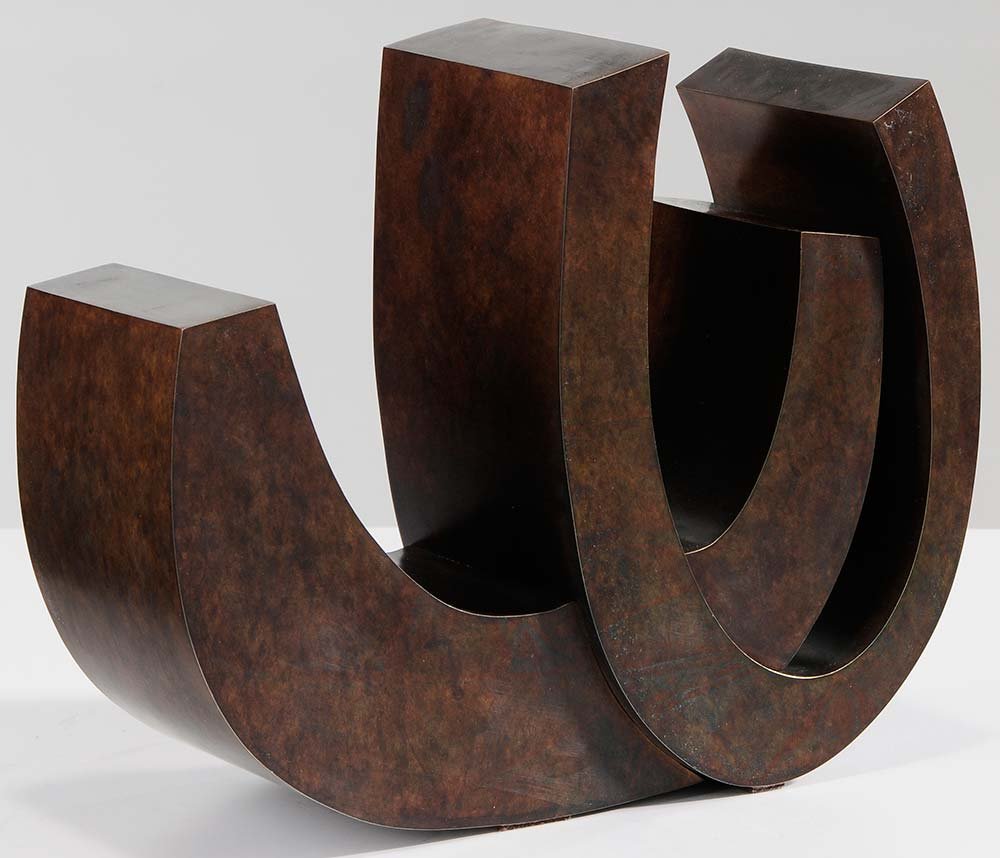 Julie Speidel: (Washington, born 1941) Uenuke, not apparently signed, patinated bronze, 10 x 13 x 5 in.. Condition: good condition. Provenance: Property from a Southern Corporate Collection