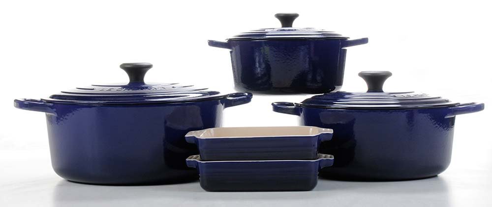 Ten Pieces [Le Creuset] Blue-Enameled Cast Iron (1 of 7)