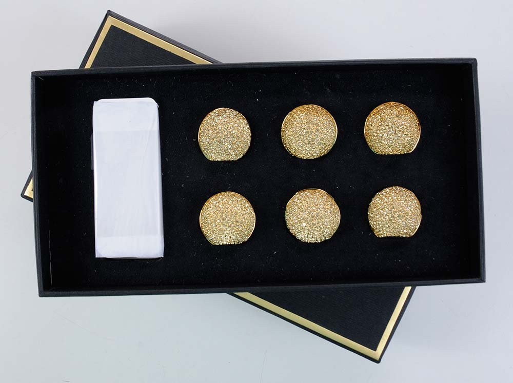 Twelve L'Objet Pavé Placecard Holders with Swarovski (1 of 6)