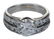 White Gold Joined Diamond Wedding Set - 2