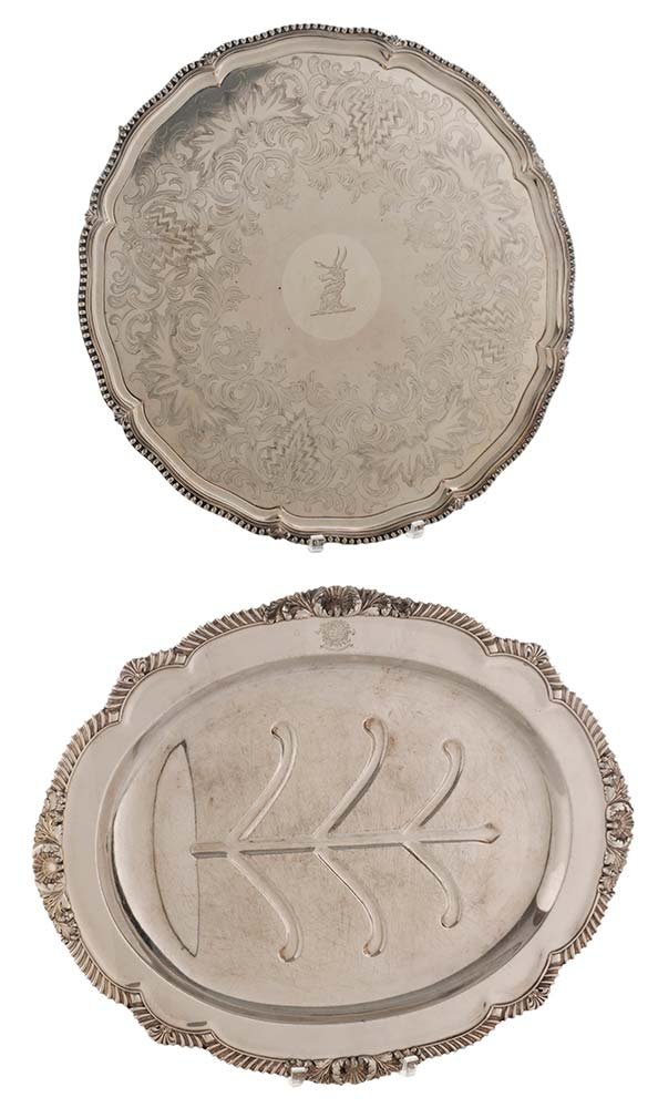 Two Old Sheffield Plate Trays (1 of 10)
