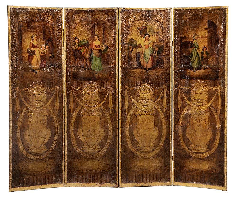 Vintage Painted and Tooled Leather (1 of 8)