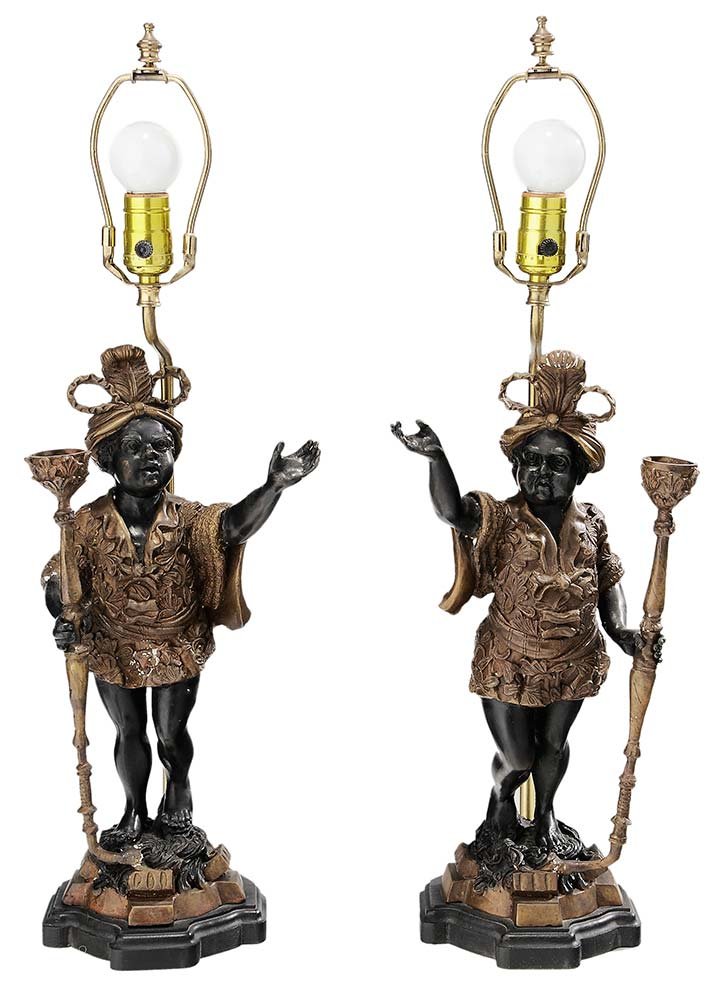 Pair Gilt and Black Patinated Bronze (1 of 4)