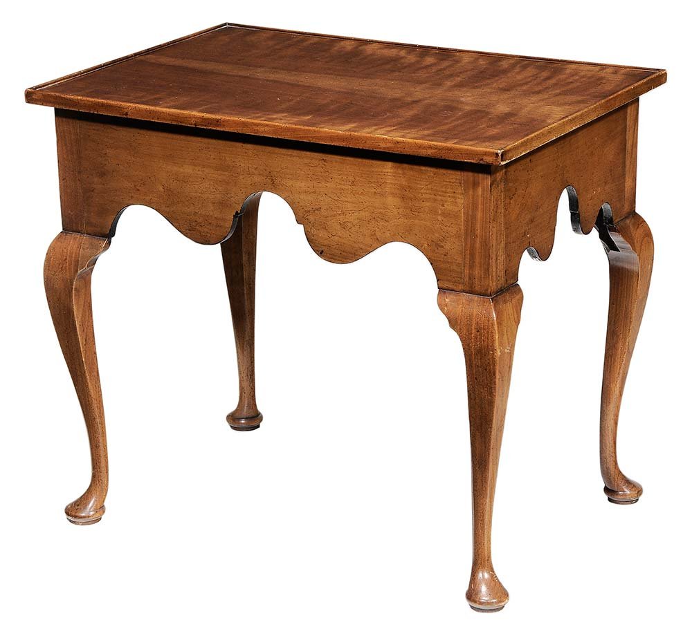 Queen Anne Style Cherry Tray-Top Table (1 of 4)