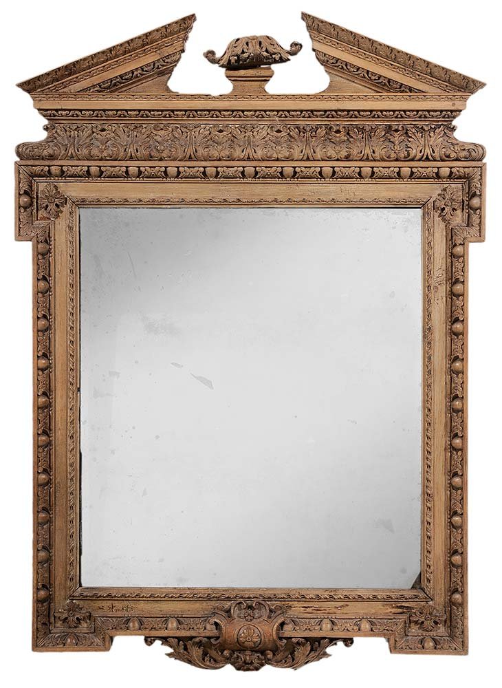 Chippendale Carved Pine Mirror (1 of 5)