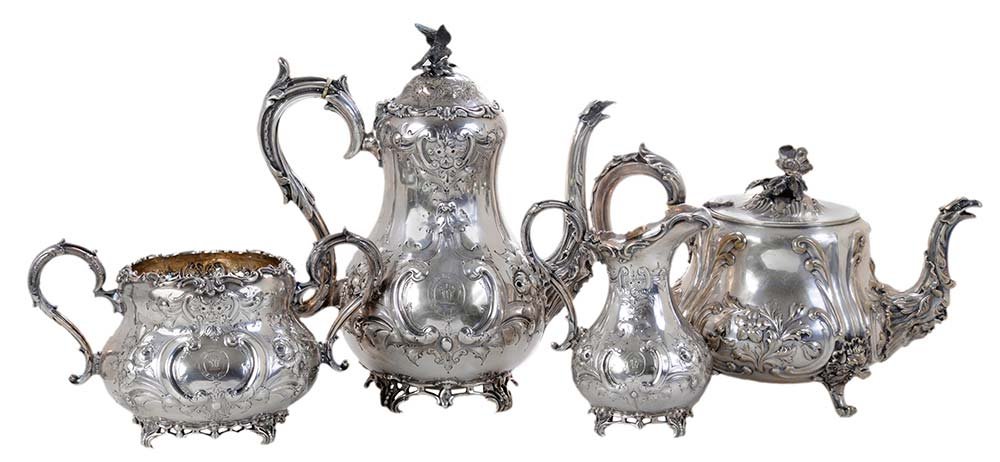 Three-Piece English Silver Coffee (1 of 5)