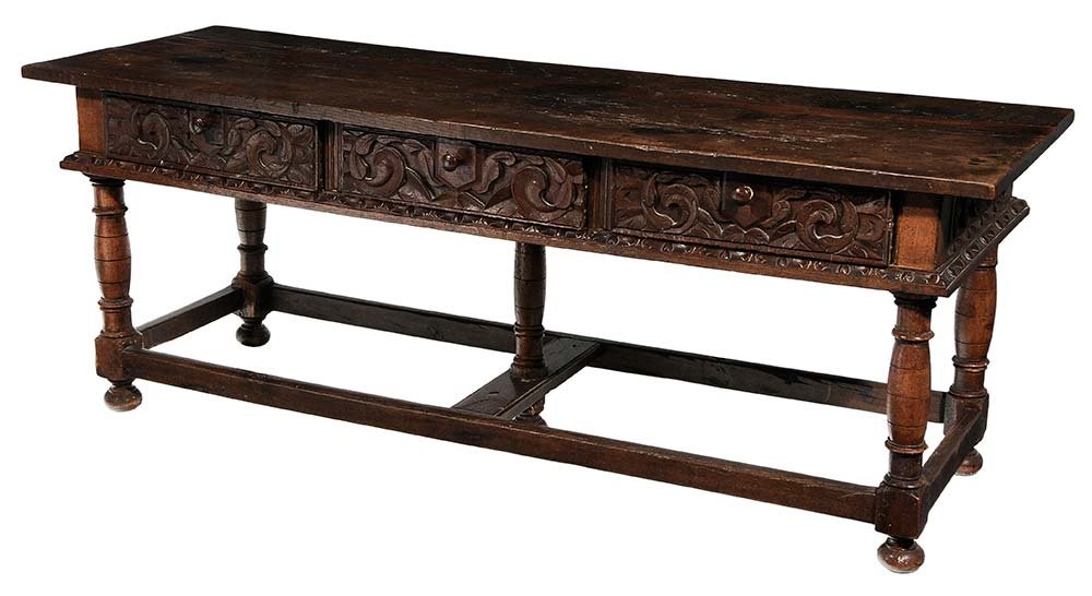 Italian Baroque Carved Refectory Table (1 of 5)