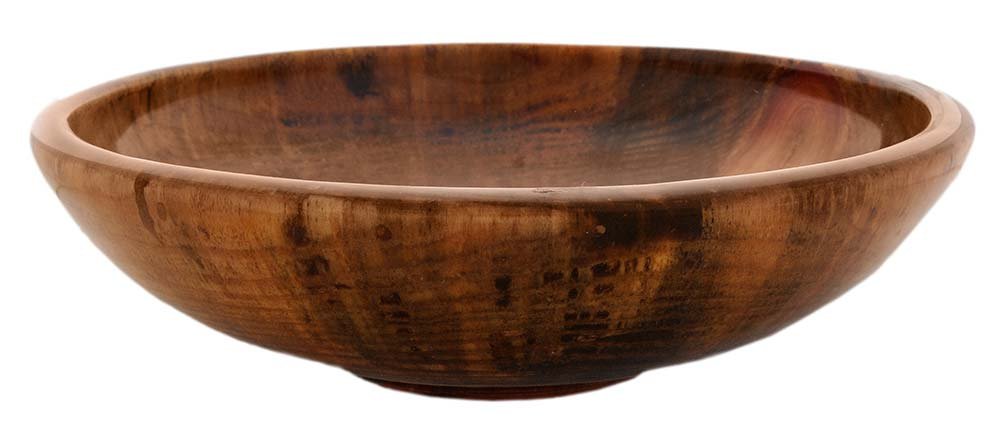Matt Moulthrop Bowl of Loblolly Pine: (Georgia, born 1977), highly finished turned wood bowl, engraved in script in finish on bottom "Matt Moulthrop/LOBLOLLY PINE/Pinus Kaeda/015150", 12-3/4 in.,. Condition: good condition. Notes: Please 