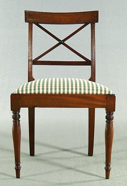 Sheraton mahogany side chair,