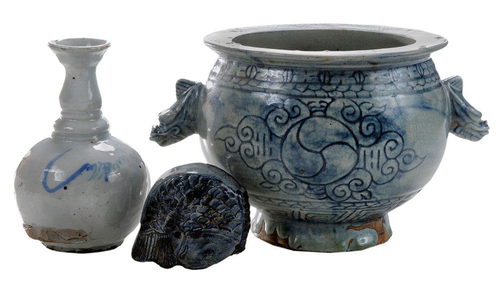 Stoneware Handwarmer, Bottle and Water (1 of 6)