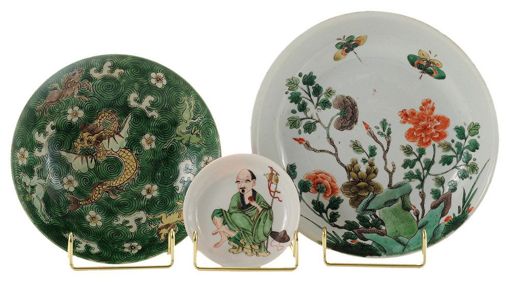 Two Famille Verte and One Susancai (1 of 7)