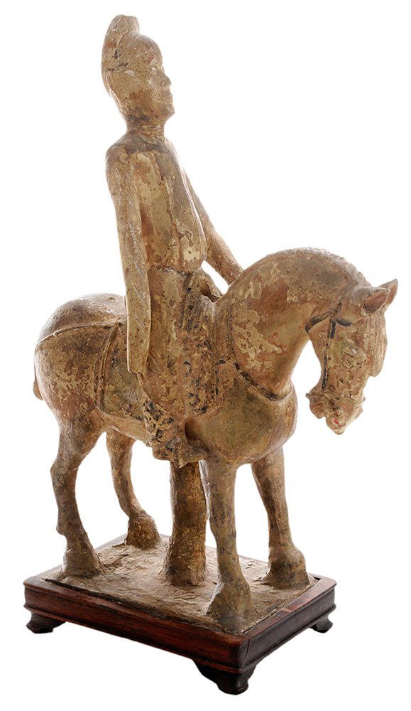 Tang Style Cream-Glazed Pottery Horse (1 of 4)