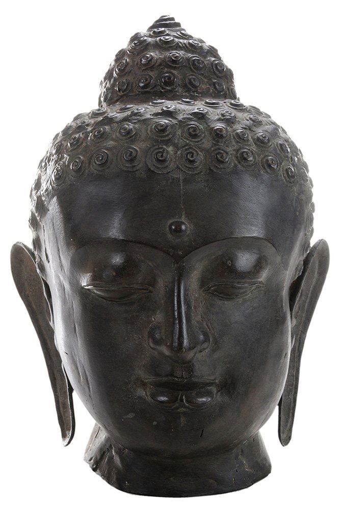 Large Bronze Bust of the Buddha (1 of 5)