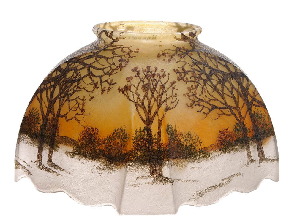 Small Handel Shade Painted with Winter (1 of 8)