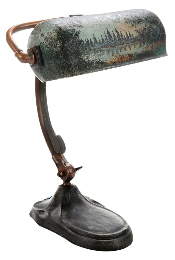 Handel Piano Lamp with Obverse Painted (1 of 6)