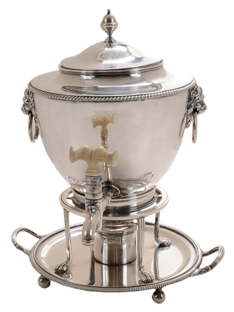 English Silver Hot Water Urn (1 of 9)