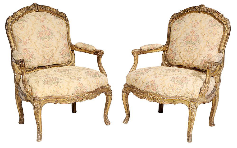 Pair Louis XV Carved and Gilt Wood (1 of 4)