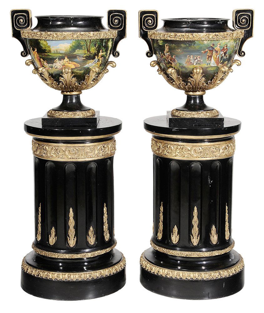 Pair Louis XVI Style Painted, Parcel (1 of 9)