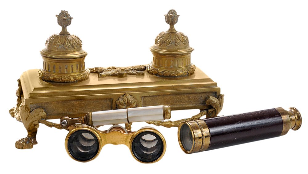 Empire Style Gilt Bronze Ink Stand, (1 of 4)