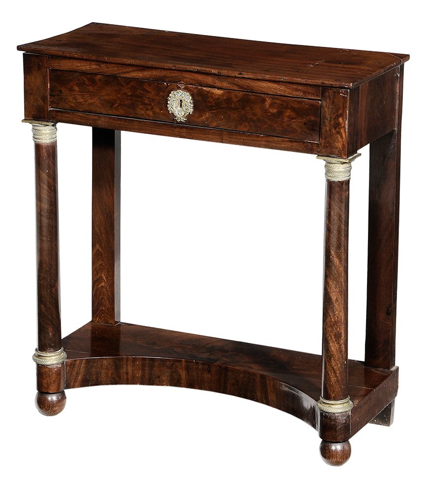 Empire Figured Mahogany and Brass- (1 of 4)