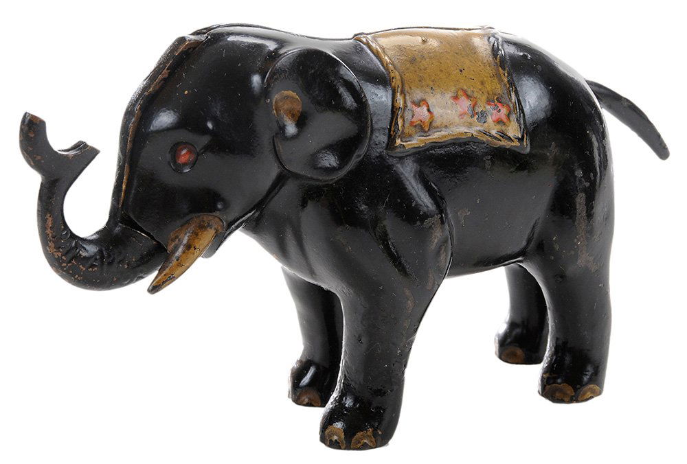 Cast Iron Elephant Mechanical Bank (1 of 5)
