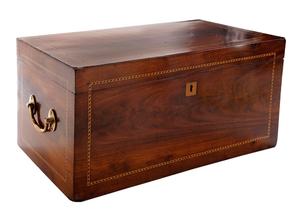 English Mahogany Jewelry Box with (1 of 4)