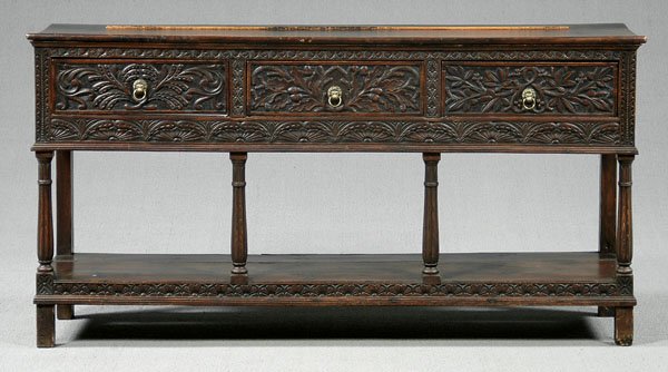 English oak dresser base,
