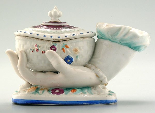 Victorian porcelain trinket box,