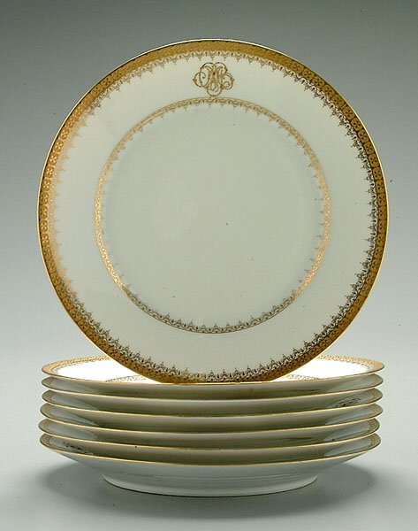 Seven Haviland plates