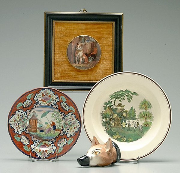Four pieces English ceramics