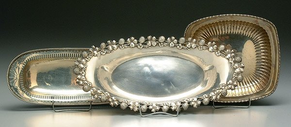 Three sterling silver serving pieces