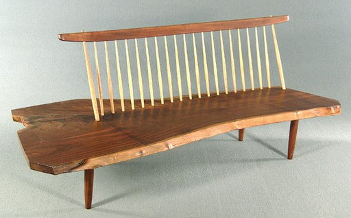 757 George Nakashima Bench Apr 13 2003 Brunk Auctions In Nc