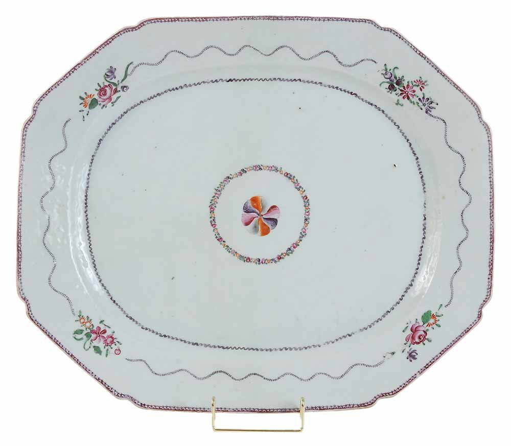 Large Chinese Export Porcelain Platter (1 of 4)