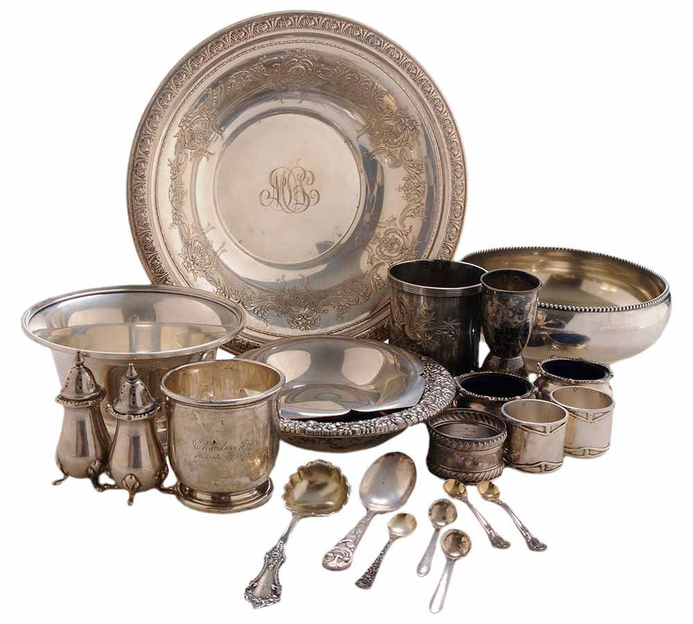 Twenty-Four Sterling Table Items (1 of 3)