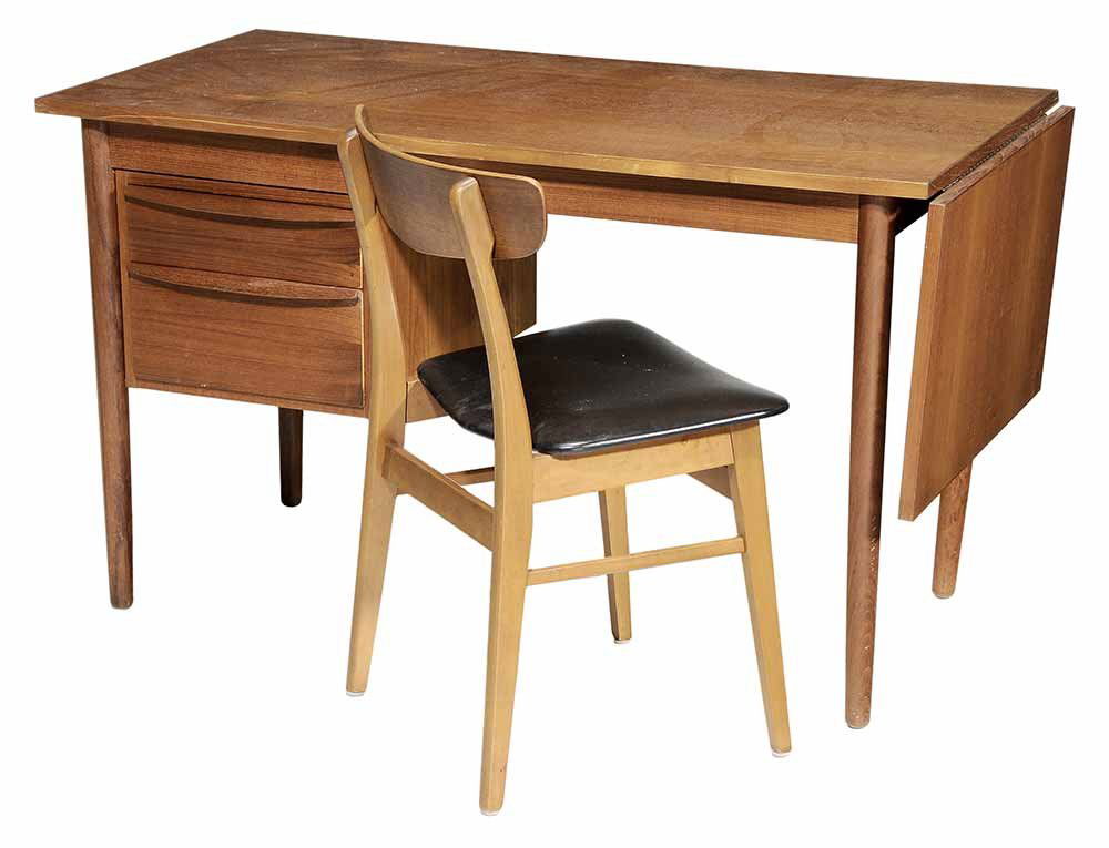 Danish Modern Teak Wood Writing (1 of 6)