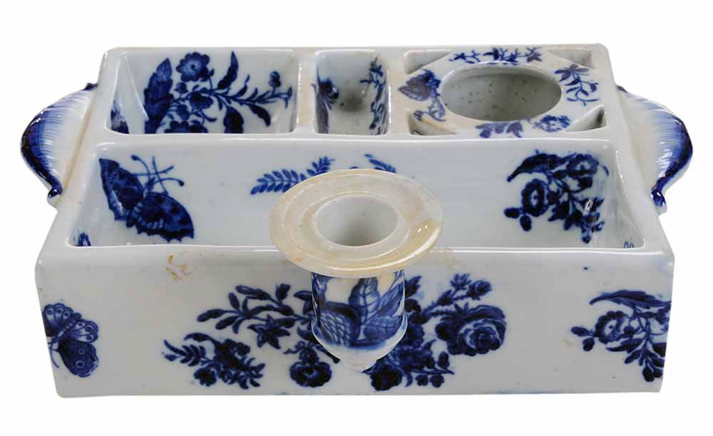 Early Worcester Ink Stand with Candle (1 of 4)