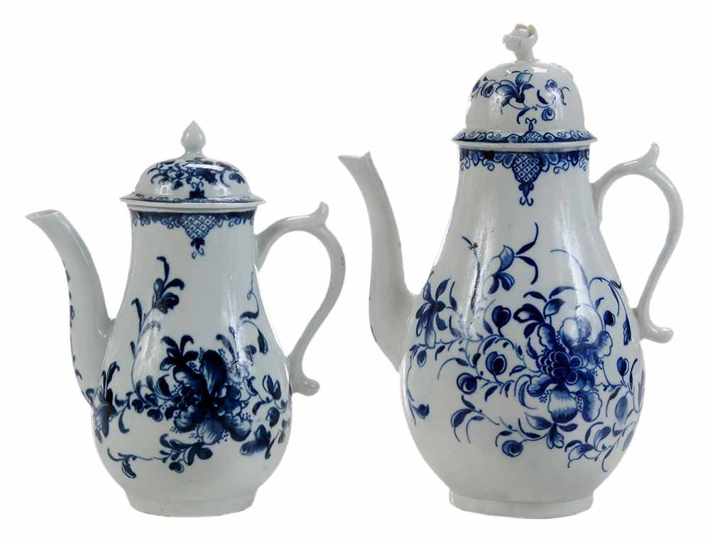 Two Early Worcester Coffee Pots (1 of 4)