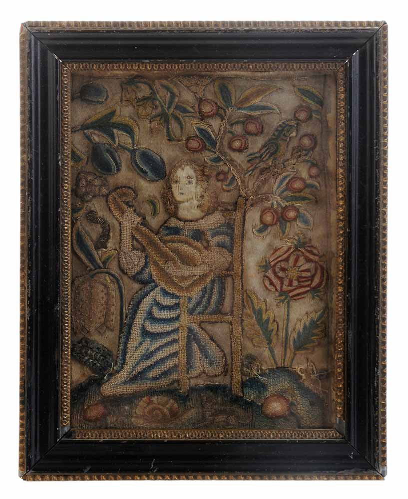 English Stumpwork Cover for Hymnal or (1 of 4)