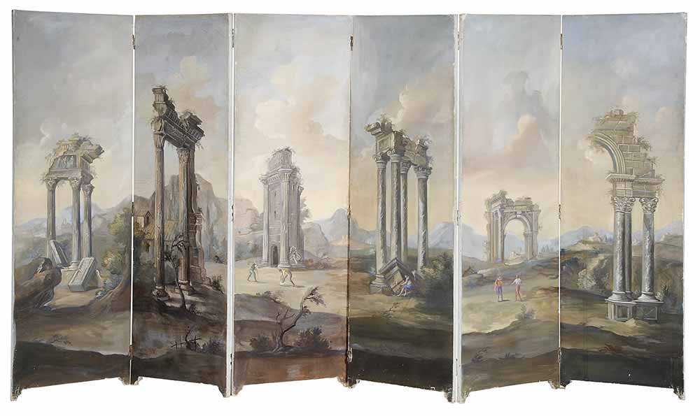 Grand Tour Style Painted Six-Panel (1 of 8)